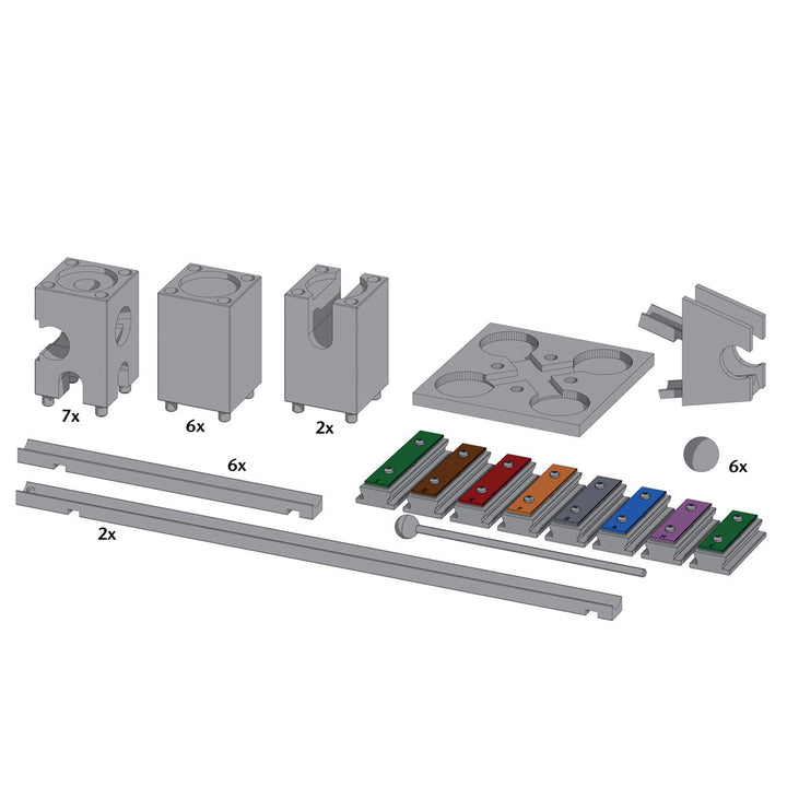 Kugelbahn XYLOBA Mezzo - 40 Teile